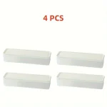 4 Pcs Long Rectangular Food Storage Containers - Image 6