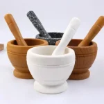 Kitchen Small Cooking Tools Resin Mortar Pestle Set - Image 2